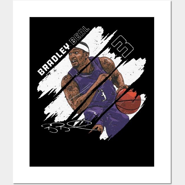 Bradley Beal Phoenix Stripes Wall Art by ClarityMacaws